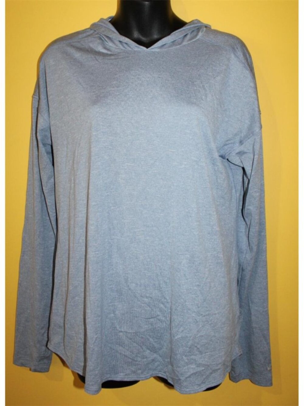 Columbia Blue Hooded Omni Wick Large L Top Great for Outdoors Hiking